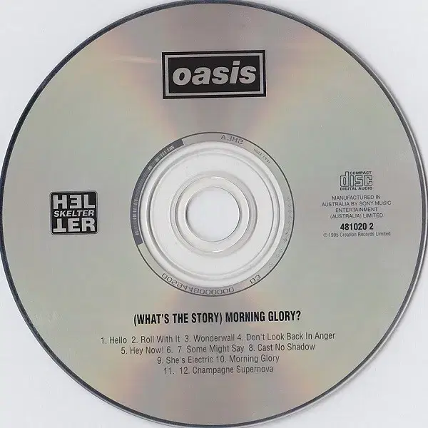 Oasis - Morning Glory? (CD) 호주반 1995 VG