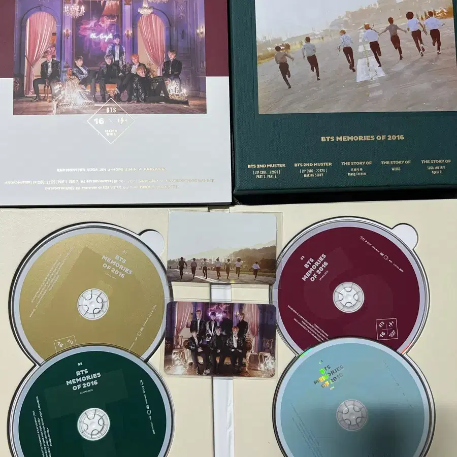 방탄소년단 bts 2016메모리즈  set+ 포카2장 일괄