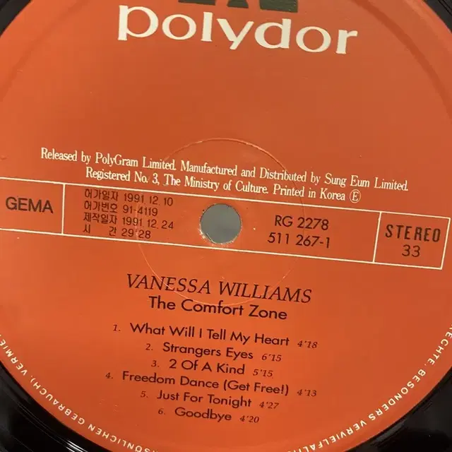 VANESSA WILLIAMS LP / AA4678