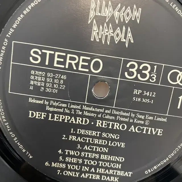 DEF LEPPARD LP / C2099