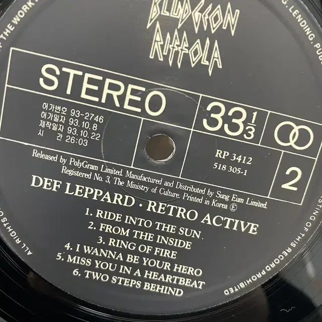 DEF LEPPARD LP / C2099