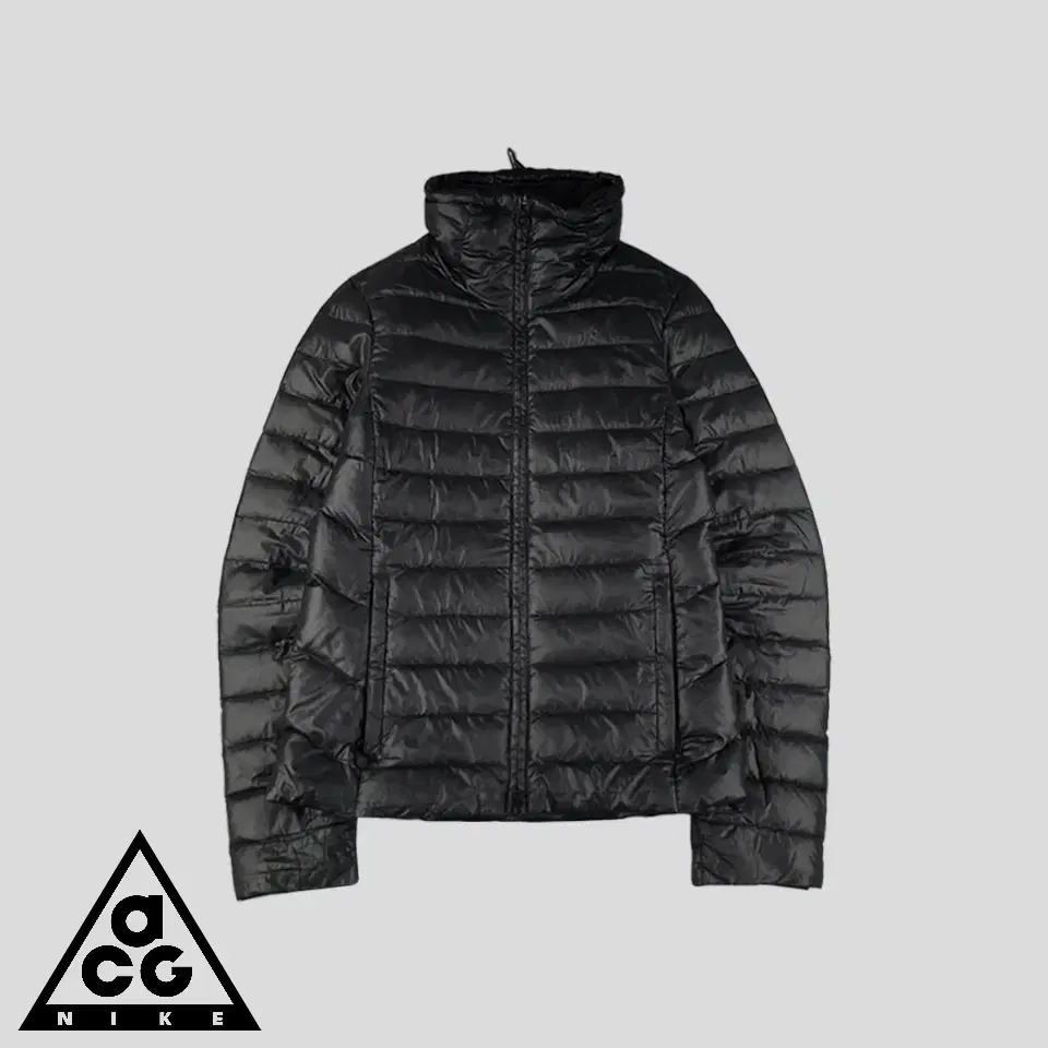 Nike ACG 800 Black Polyester Ripstop Goose Down High-Neck Outdoor Lightweight