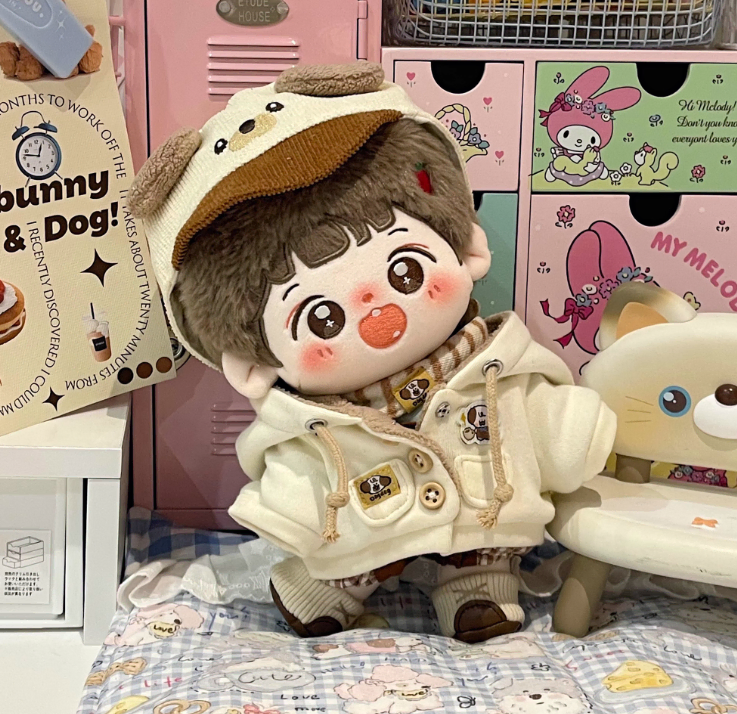 (Same day shipping) 20cm doll clothes Cotton Coffee Puppy