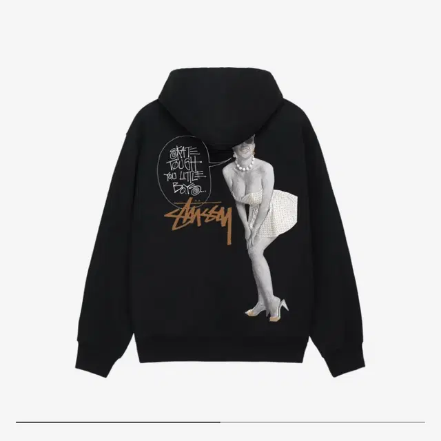 (S) 스투시 stussy 스케이트 터프 후드티 블랙