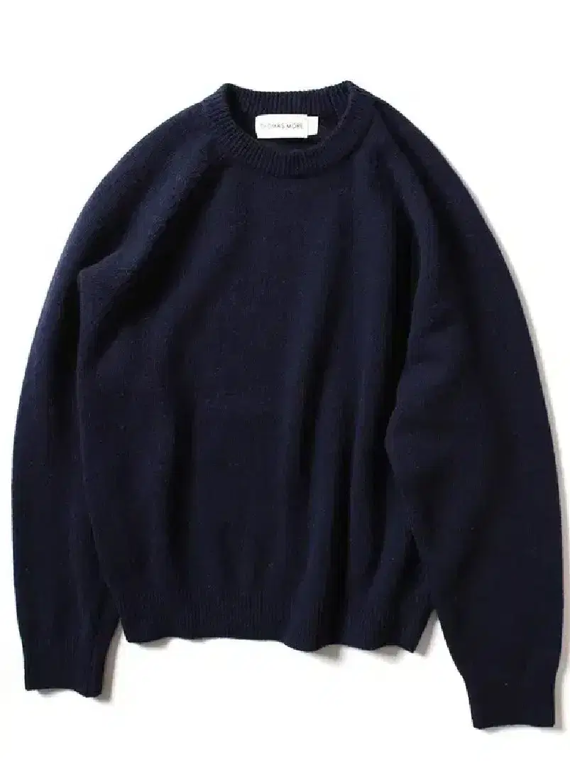 [M] Thomas More Lambswool Knit Navy