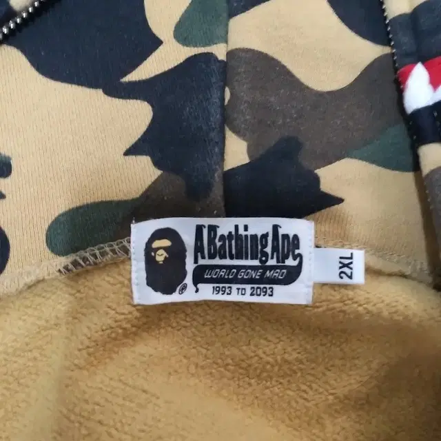 BAPE 샤크후드 황계 2XL XXL