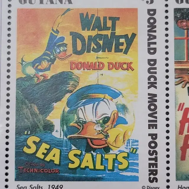 디즈니우표 도널드 덕 우표Vintage Donald Duck