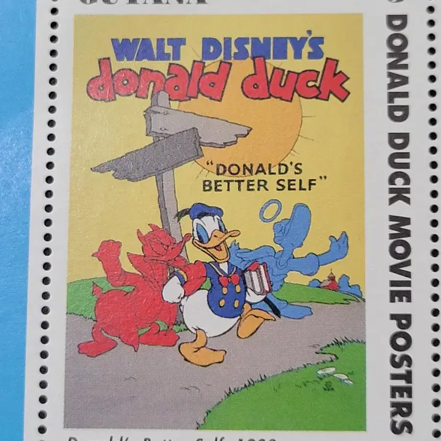 디즈니우표 도널드 덕 우표Vintage Donald Duck