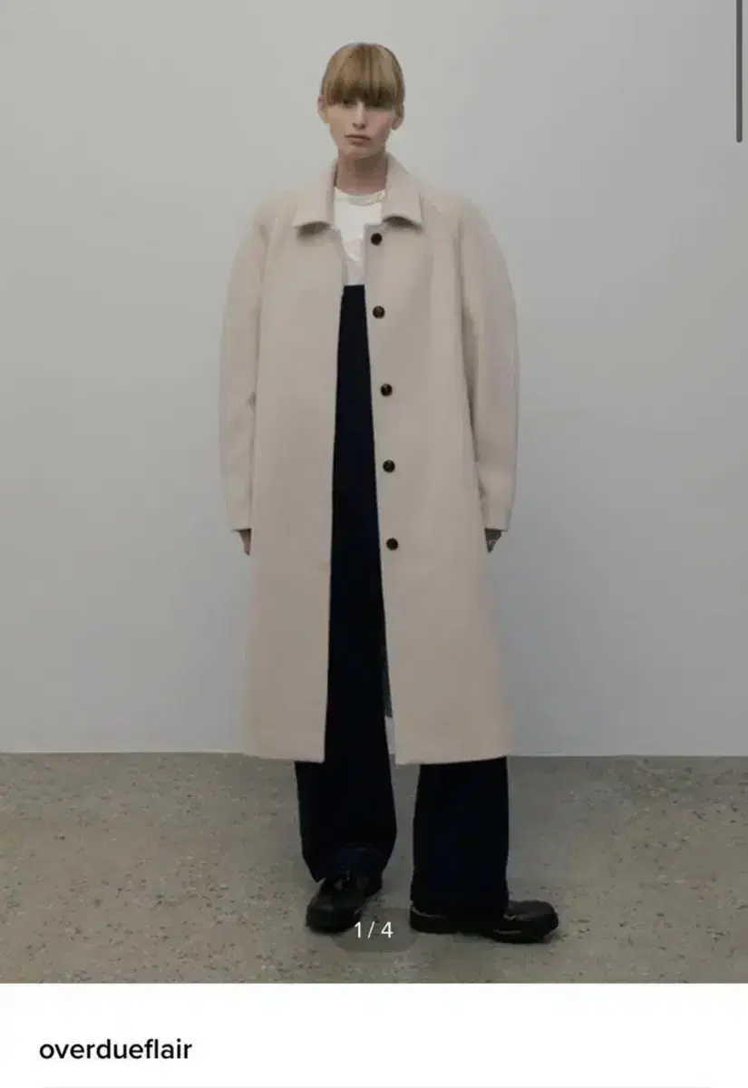 오버듀플레어 코트 SIGNATURE BALMACAAN COAT