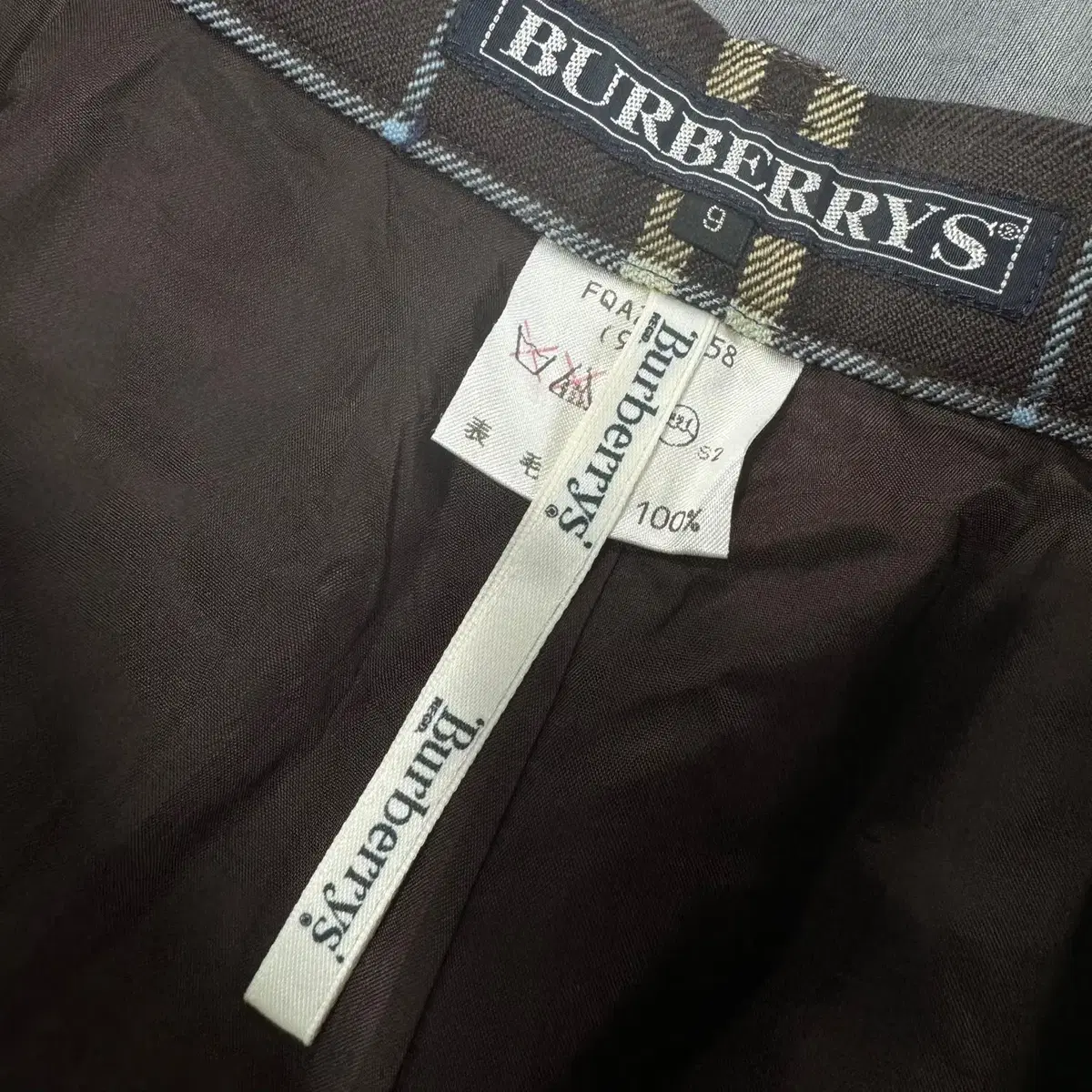 버버리 BURBERRY 체크 울 트윌 팬츠