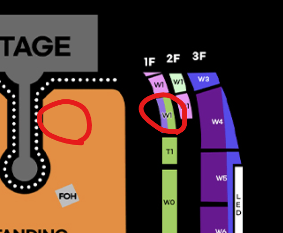 1층 W1구역 2자리 / 콜드플레이 목요일