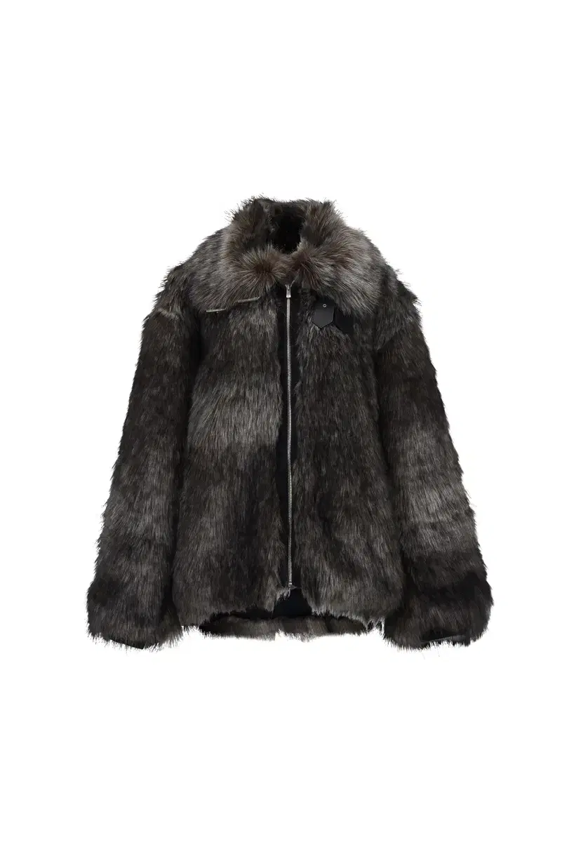 Dark Gray Fur Jacket