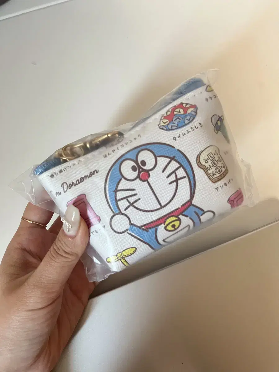 Japan Doraemon Triangle Pouch Coin Purse keyring Key Holder