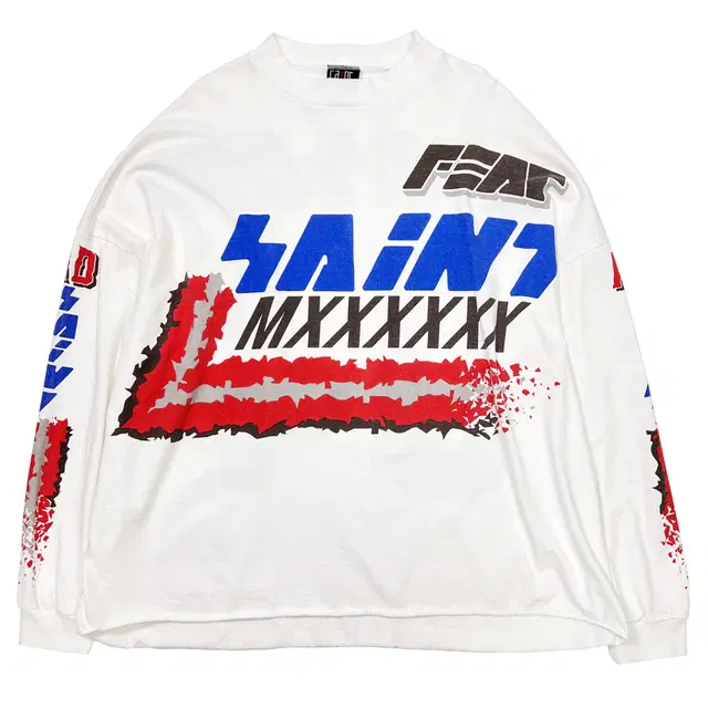 세인트미카엘 22SS LS TEE MOTO "White" (F)