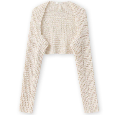 리엘  Nutty knit bolero (cream)