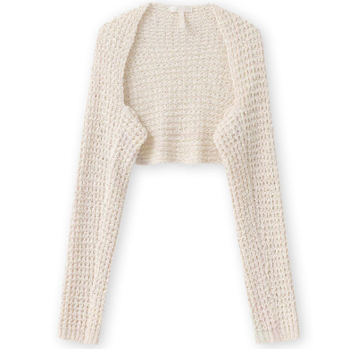 리엘  Nutty knit bolero (cream)