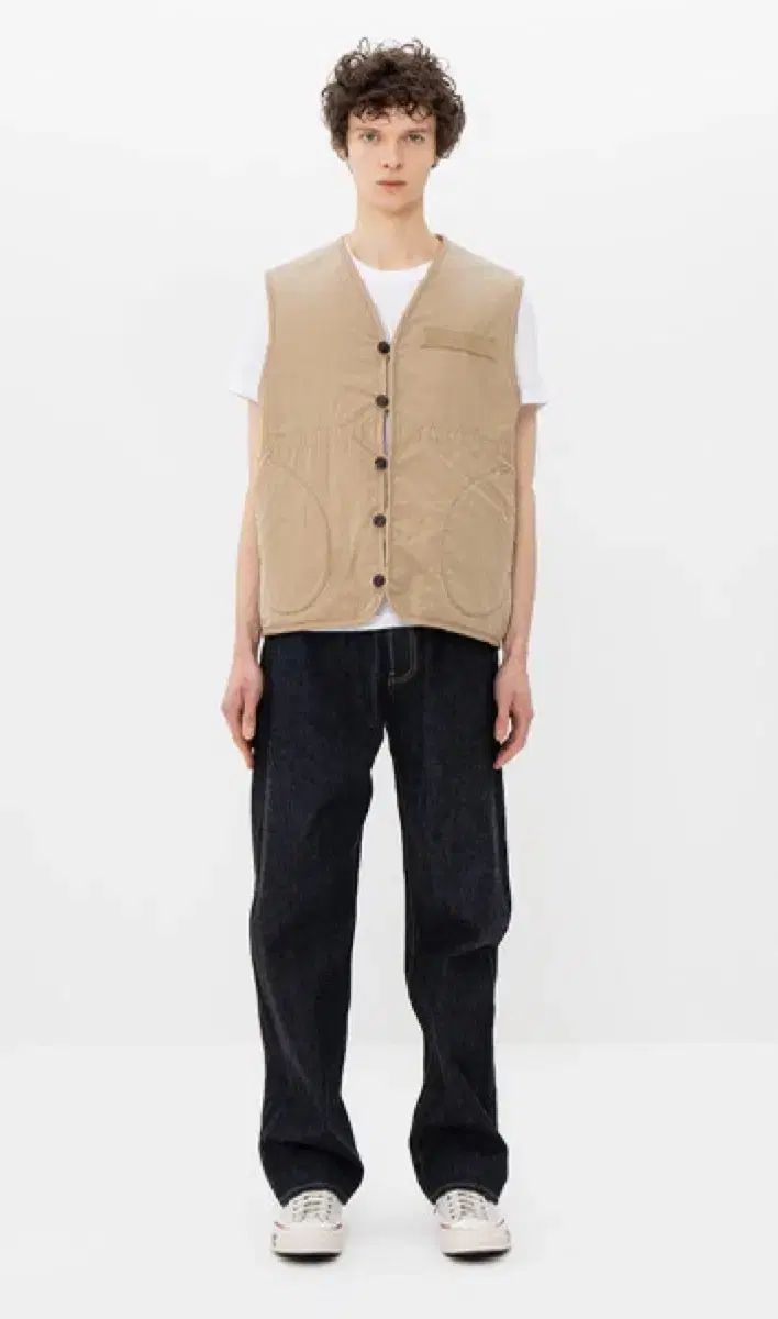 [3]Bizbeam23AW Rawly Vest Beige