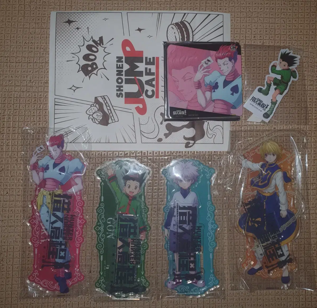 (Price reduction)Jump Cafe Hunter X Hunter acrylic Stand (Hisoka Kiria Krapika Gon)