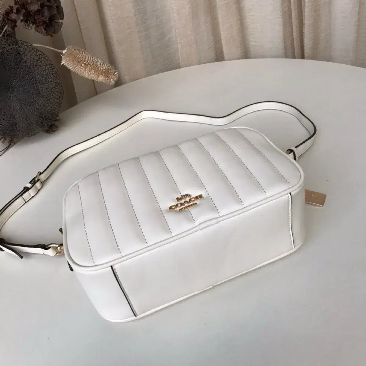 Coach Purse C1569 Jes 크로스바디 백 퀼팅 가죽