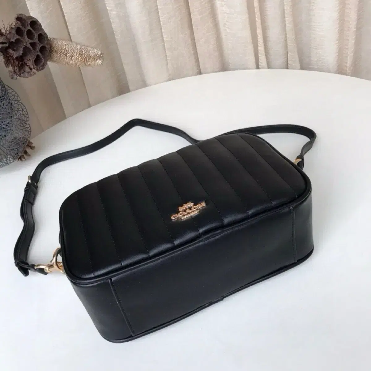 Coach Purse C1569 Jes 크로스바디 백 퀼팅 가죽