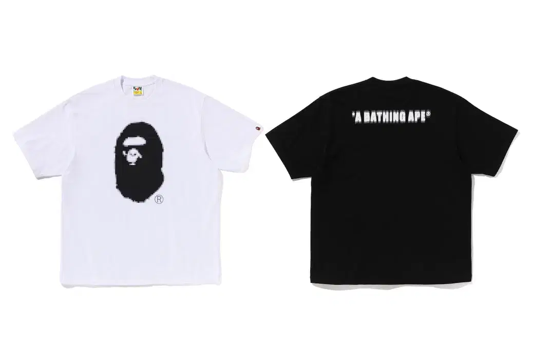 [Overseas] Vape Pixel Ape Head Relaxed Fit Short Sleeve T-Shirt 24FW