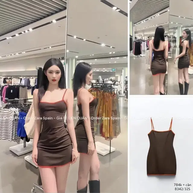 zara 자라 파이핑 엘라스틱 원피스 59900-29900 택있는 새상품