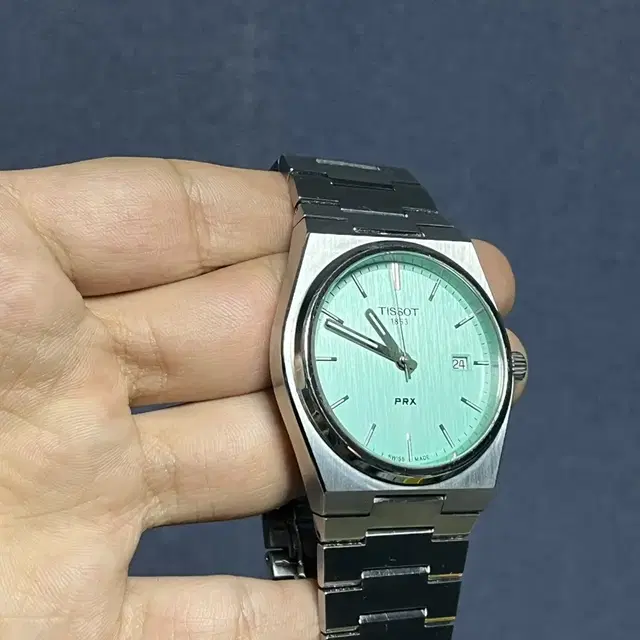 티쏘 prx 40mm 쿼츠 티파니앤코 라이트 그린 메탈시계 처분