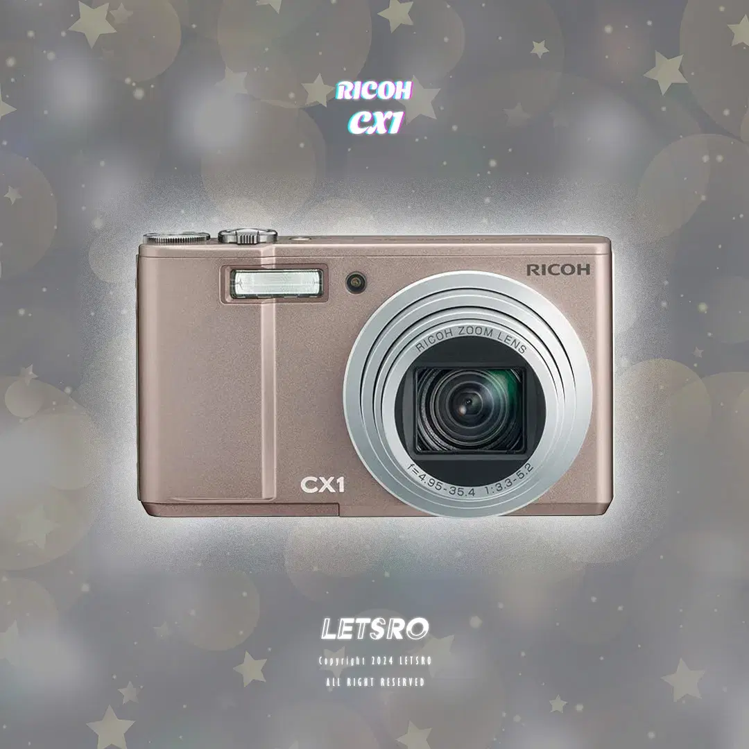 리코 Ricoh CX1 샴페인 로제 빈티지 레트로 디카 카메라