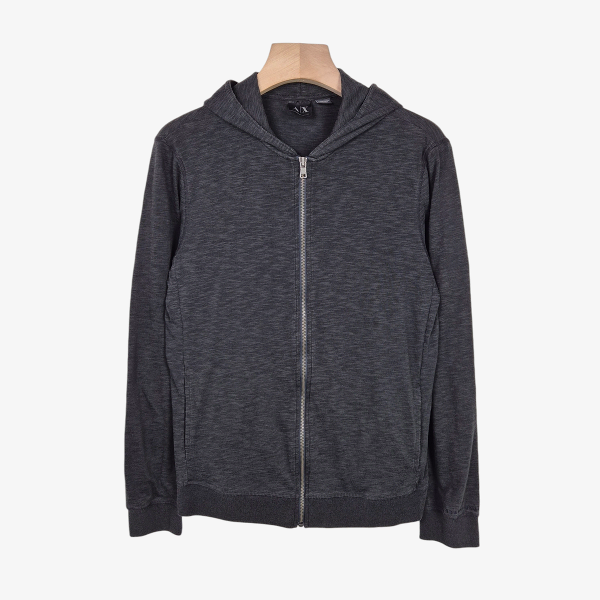 [95] AX Armani Exchange Dark Gray Hoodie Zip Up