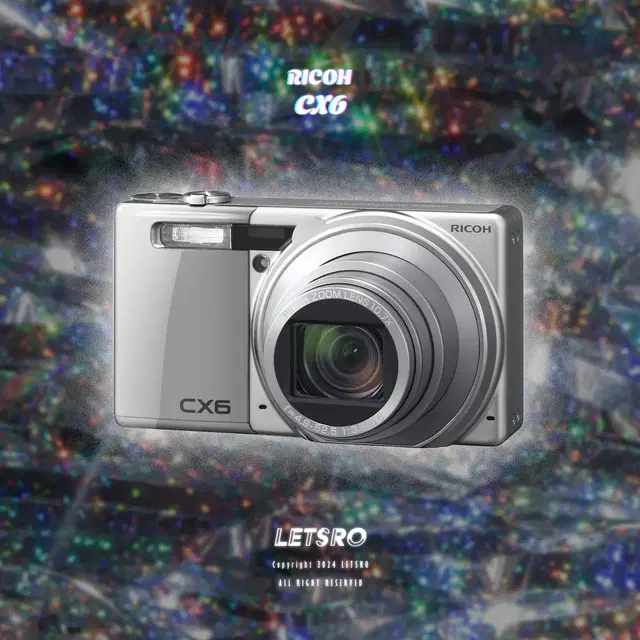 리코 Ricoh CX6 실버 빈티지 레트로 디카 카메라