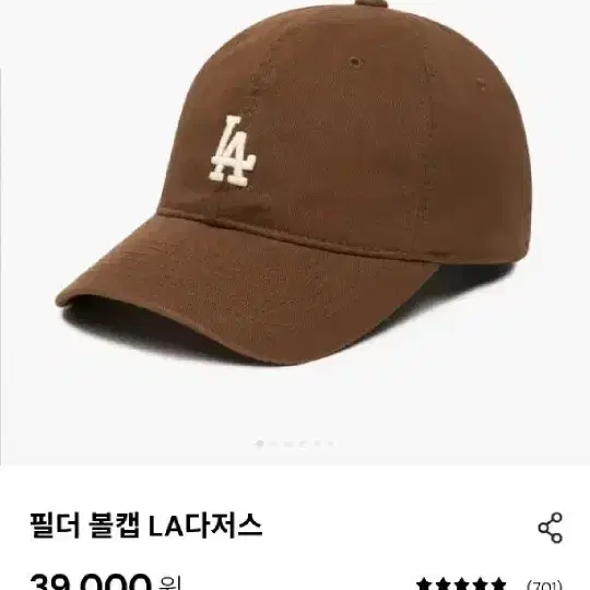 MLB 야구모자 정품 볼캡 필더 LA다저스