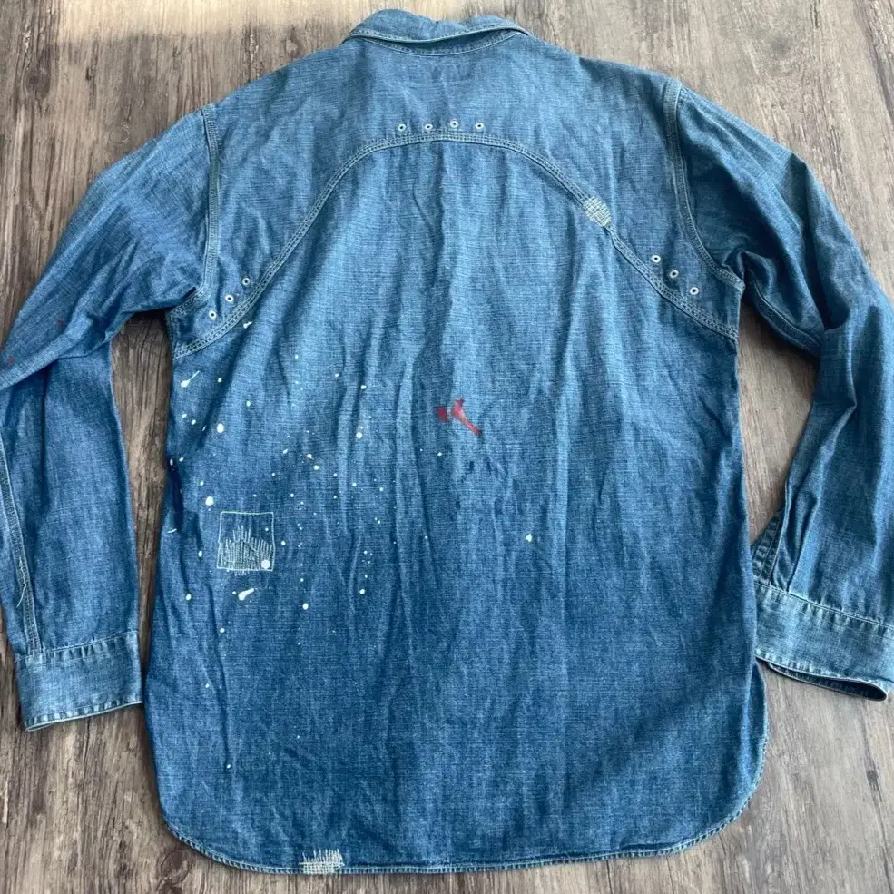 [S] Ralph Lauren Damaged DENIM SHIRTS