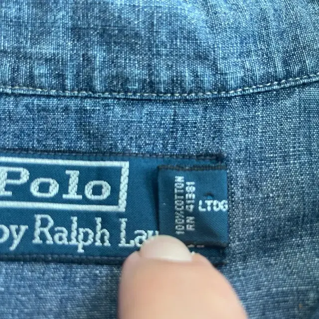 [S] Ralph Lauren Damaged DENIM SHIRTS