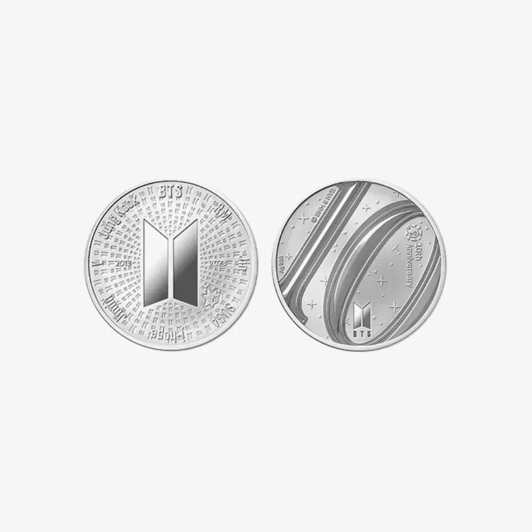 BTS Medal  방탄 메달 Silver 1/2oz