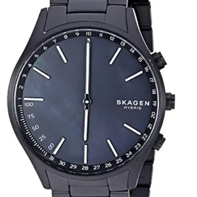 겐 하이브리드 워치  맨즈 호루스토 40MM 쿼츠 블랙 실버 SKAGEN