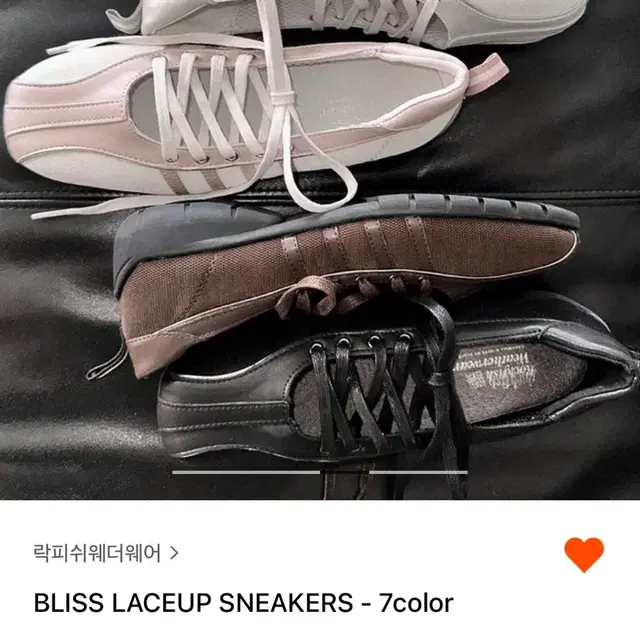 락피쉬웨더웨어 BLISS LACEUP  SNEAKERS pink