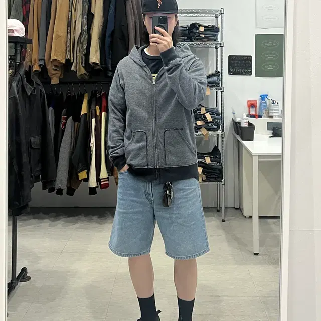 Denim & Supply 데님앤서플라이 빈티지 성조기 후드 집업