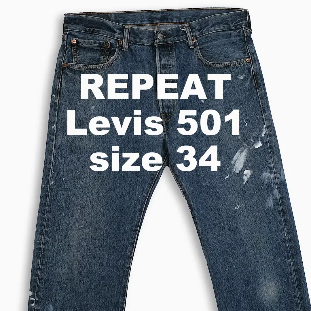 Vintage Levi's 501 Jin Blue 34 Inch LV50134479