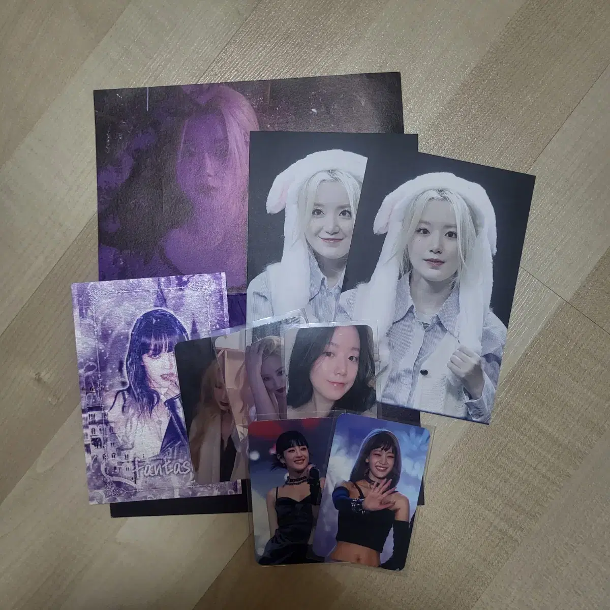 (Women) gidles minnie, shuhua birthday cafe photocard, postcard