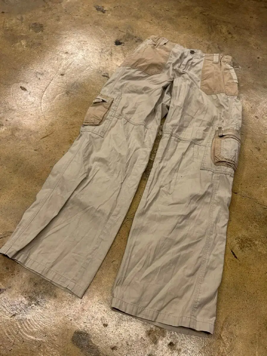 (approx.31) vintage cargo pants beige