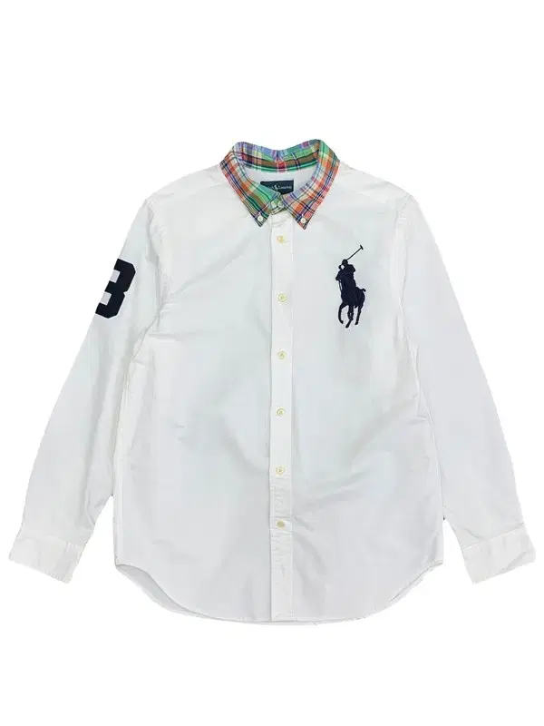 Polo White Check kara Shirt Boys