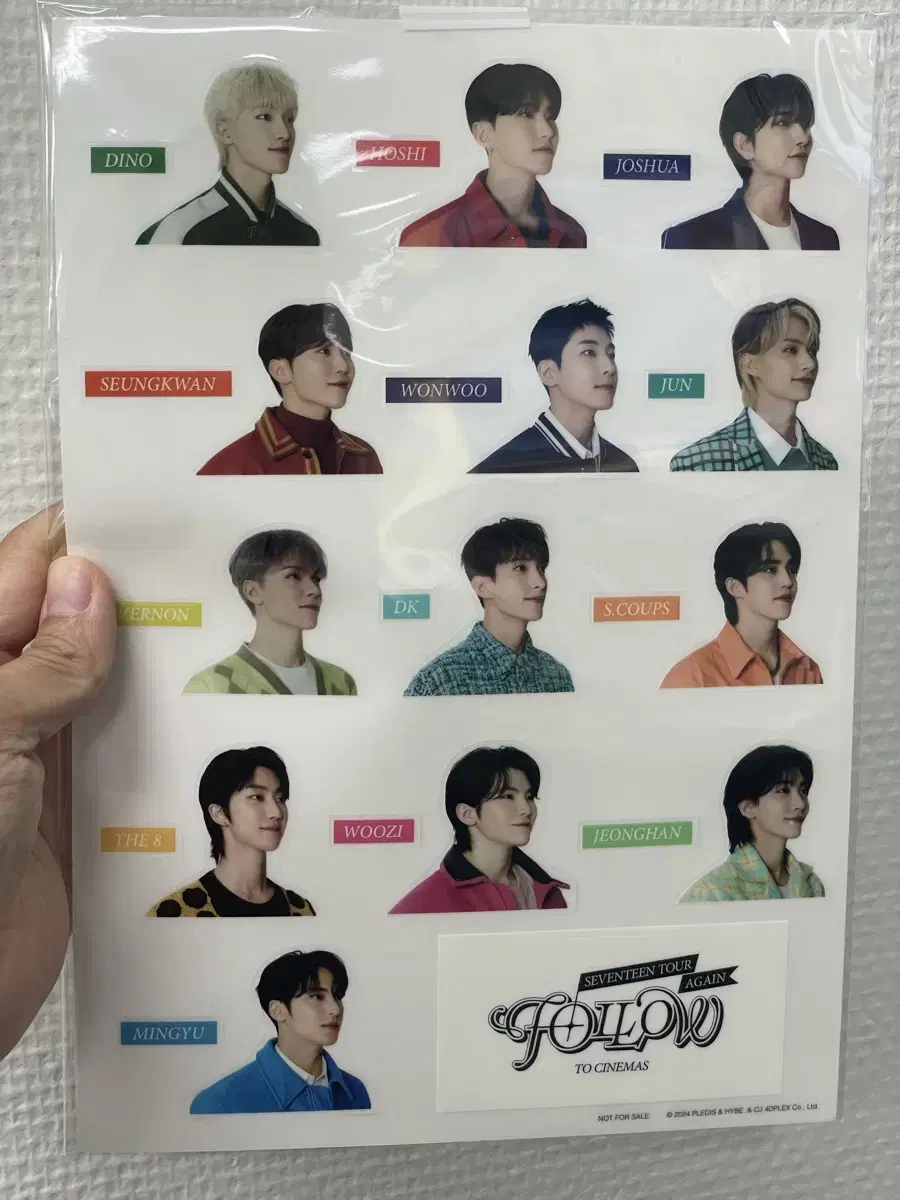 SEVENTEEN FOLLOW AGAIN Japanese movie pre-order benefit sticker