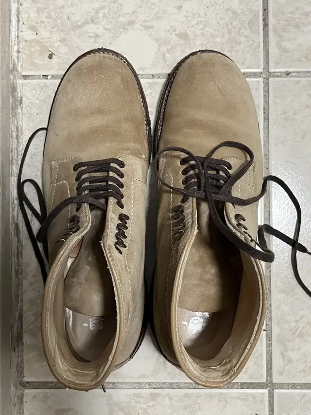 [UK7.5]알든 베이지 스웨이드 부츠 46050H alden boots