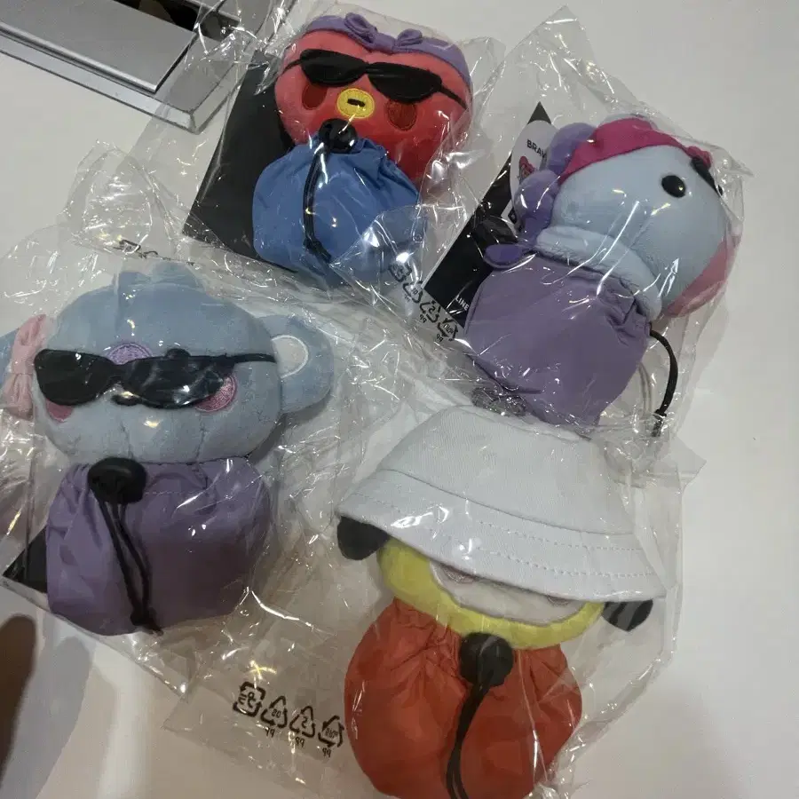 BT21 traveler plush keyring