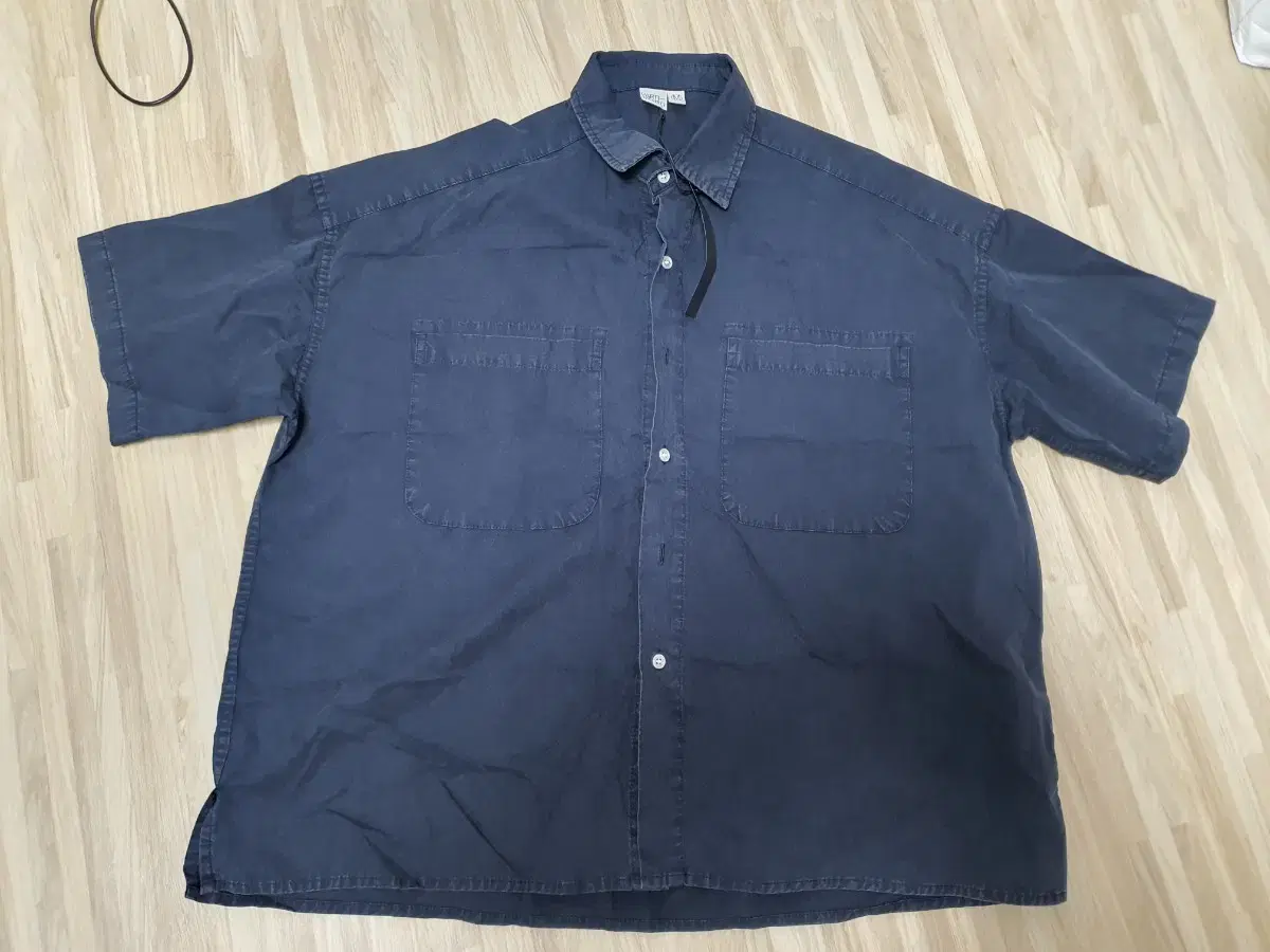 Partimento shirt navy blue M short sleeve