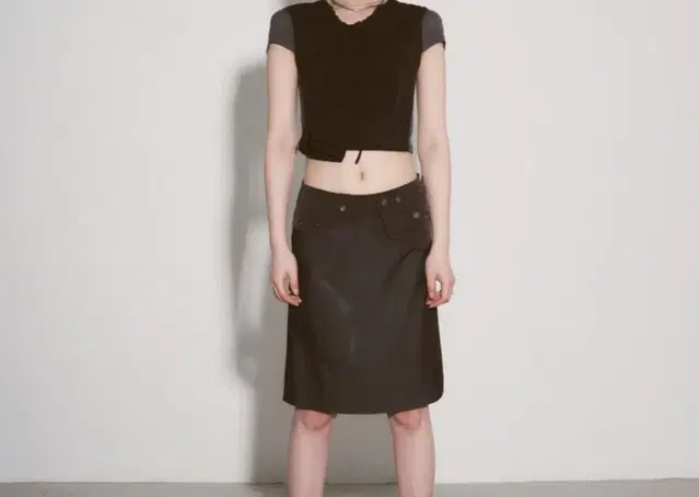 (새상품) 미스치프 스커트 flared skirt (S)