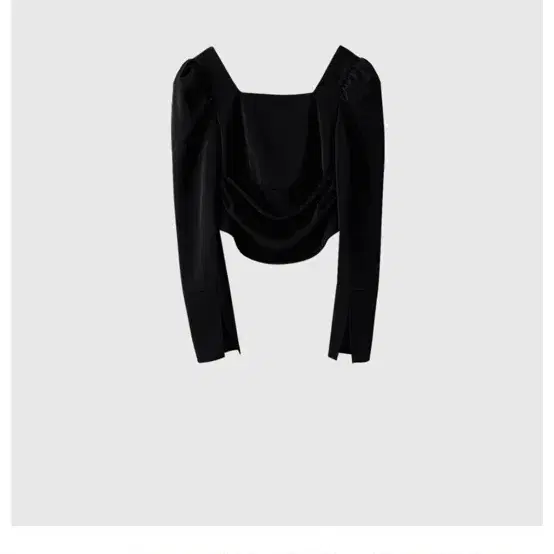 브론 스퀘어넥 블라우스 24FW B SQUARE-NECK BLOUSE