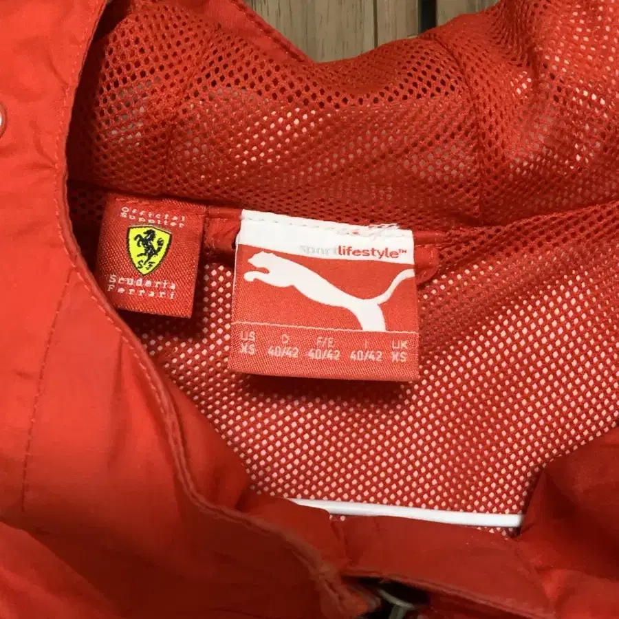 푸마 scuderia ferrari 페라리 윈드브레이커