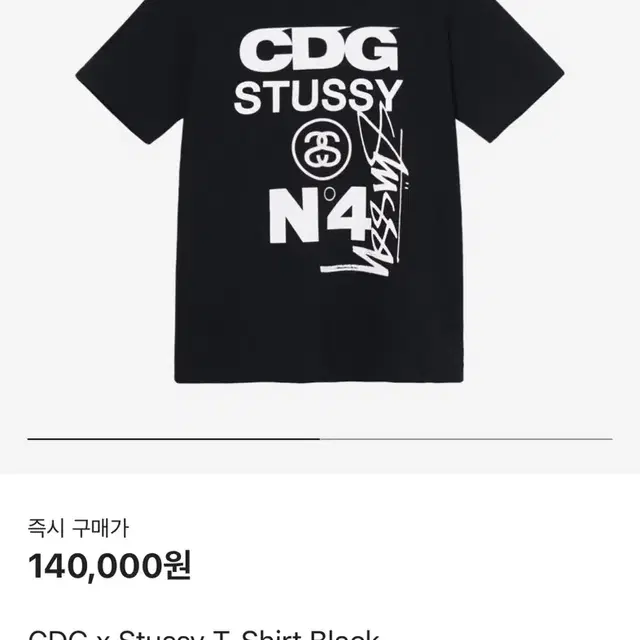 CDG 스투시 반팔