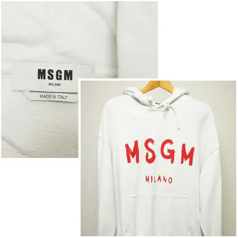 MSGM 수입정품 빅로고 후드티셔츠 남성100